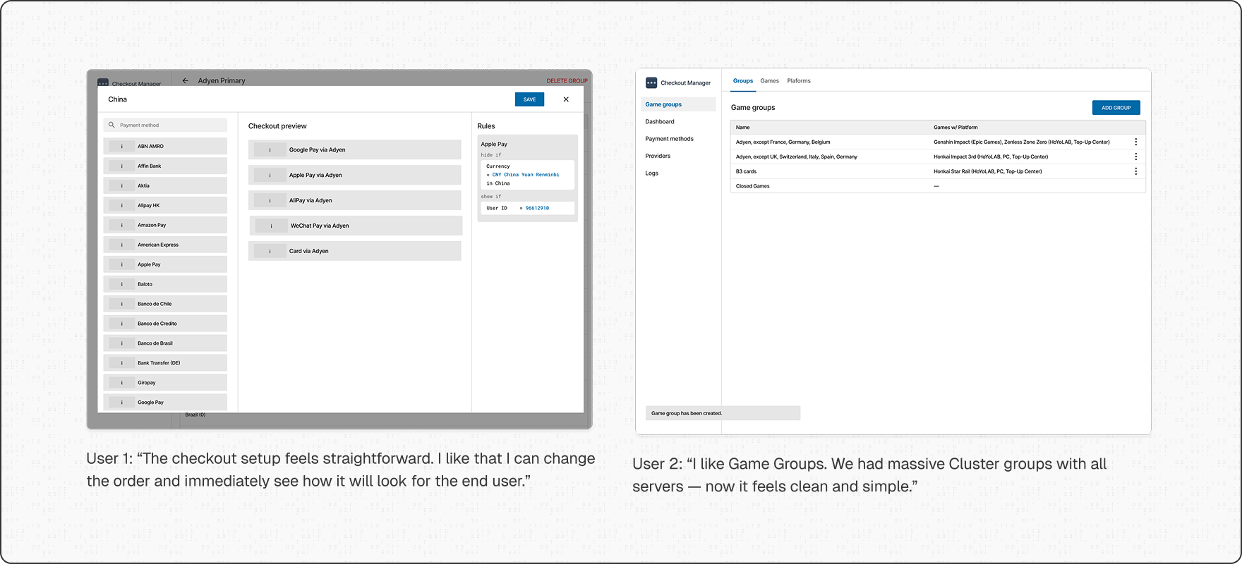 User testing — task-based navigation feedback